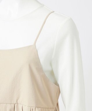 23区 L 【GOLD LABEL】ギャザリングプリーツ ワンピース ベージュ系