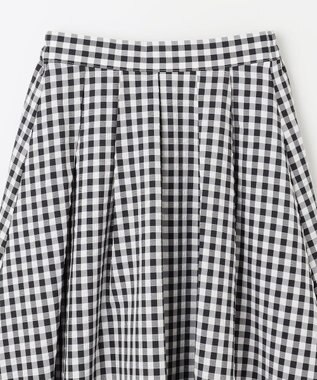 ANY 【ウエストゴム】ギンガムフレアスカート ブラックギンガム