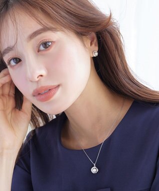 Tiaclasse 【金属アレルギー対応】淡水パールピアス＆ネックレス シルバー