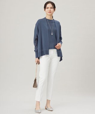 自由区 L 【接触冷感・UVカット・吸水速乾・洗える】シェルタリングテーパード パンツ オフ