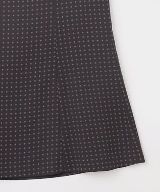 J.PRESS LADIES 【洗える】シュリンクデシン ジオメトリックプリント スカート ネイビー系5