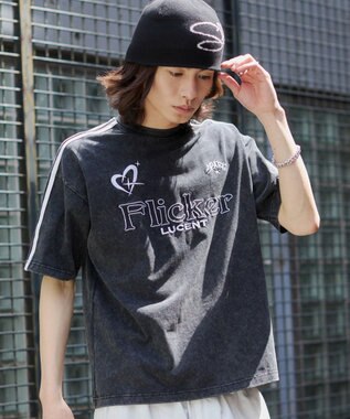 WEGO 【ユニセックス着用ITEM】スリーブラインロゴBIG　T（SS） ブラック
