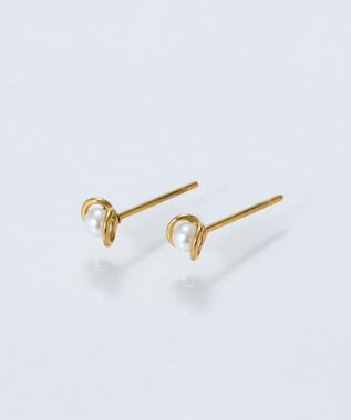 Phoebe 【金属アレルギー対応】プチメタルパールピアス/サージカルステンレス ホワイト