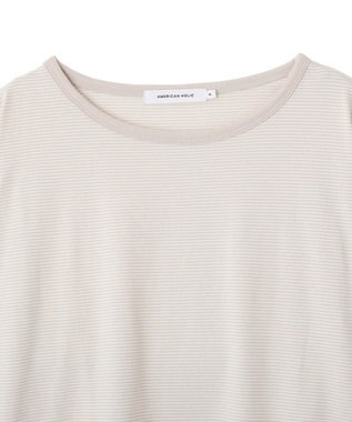 AMERICAN HOLIC シアーカラーボーダープルオーバー Light Gray