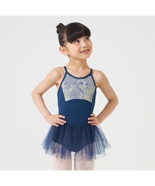 Chacott スカート付レオタード ネイビー