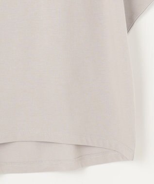 ANY 【洗濯機可/UVケア/接触冷感】フレンチスリーブロゴ・カラーTシャツ サンドベージュロゴ