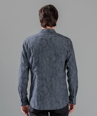 JOSEPH HOMME アブストラクトジャガード レギュラーカラーシャツ グレー系