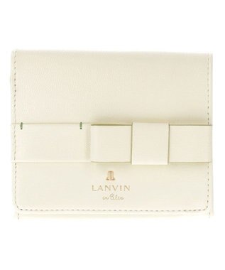 LANVIN en Bleu シャリテ 内BOX二つ折り財布 アイボリー