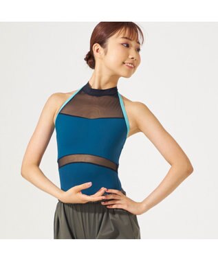 Chacott ★ホルターネックレオタード インディゴブルー