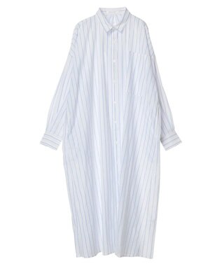 AMERICAN HOLIC 丈違いラメストライプワンピース Stripe Ivory