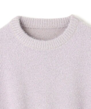 UNFILO L ラメシャギー  ニット ラベンダ―