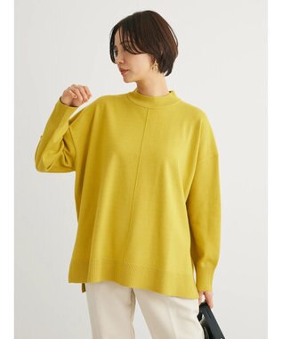 Green Parks もちやわ　モックネックプルオーバー Yellow