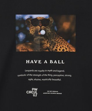 PW CIRCULUS 【UNISEX】【ストレッチ/UVケア/接触冷感/防透】バック フォト Tシャツ ブラック系1