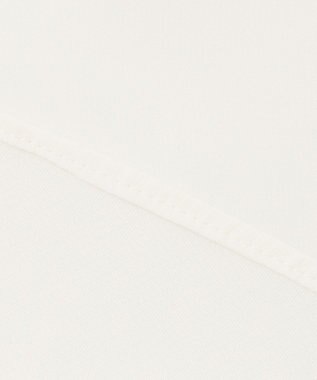 ICB 【速乾・洗える】BackSatinAmunzen ラッフルデザインブラウス オフホワイト系