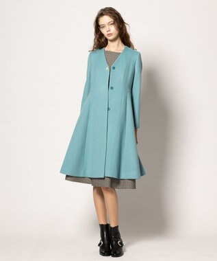 TOCCA 【消臭】PEARL ROCK ロングコート エメラルド系