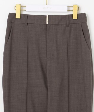 ANY SIS L ウーステッドエステル テーパード パンツ モカグレー