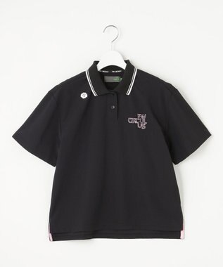 PW CIRCULUS 【UV遮蔽率95.3% UVカット / 速乾 / ストレッチ】【WOMEN】PW NEW ベーシックポロ ゴルフウェア レディース ブラック系