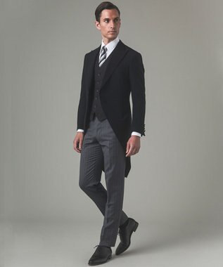 GOTAIRIKU 【WEAR BLACK】レギュラーカラー ダブルカフス ドレスシャツ ホワイト系