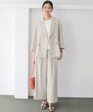 組曲 ライトリネンライク ジャケット ベージュ系