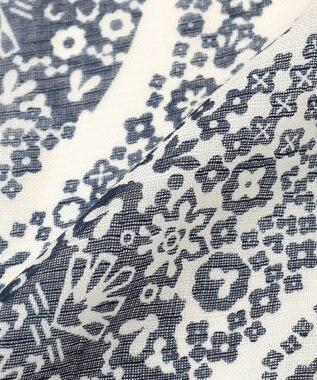 JOSEPH ABBOUD 【CAMERUCCI ARCHIVIO】ビッグペイズリーパターン ストール ネイビー系6