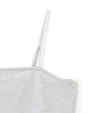 UNFILO L ラメストレッチ キャミソール グレーラメ