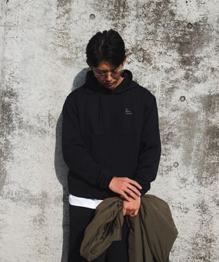 SHARE PARK MENS 【UVカット・吸水速乾・ストレッチ・軽量・アンチピリング 】ダンボールフードパーカー（L・XLサイズ） ブラック系