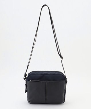 Y'SACCS ナイロン×牛革コンビシリーズ　横型ショルダーバッグ　SSサイズ