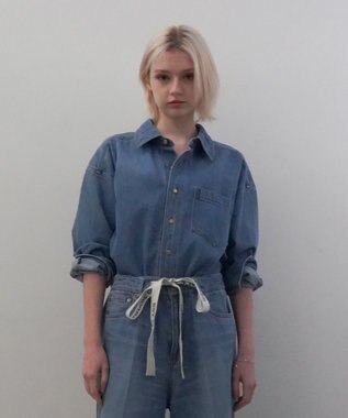 GRACE CONTINENTAL 10ozムラ糸デニムシャツ ブルー