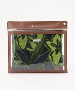 GRACE CONTINENTAL Fabricフラットポーチ ピンク