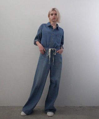 GRACE CONTINENTAL 10ozムラ糸デニムシャツ ブルー