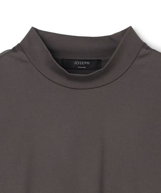 JOSEPH HOMME 新色追加【高機能素材】ハイゲージベアスムース　モックネック長袖Ｔシャツ グレー系