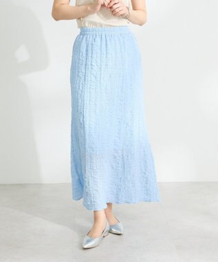 CRAFT STANDARD BOUTIQUE ポコポコワッシャースカート Sax