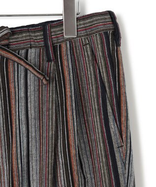 J.PRESS YORK STREET 【UNISEX】ストライプパンツ ライトグレー系1