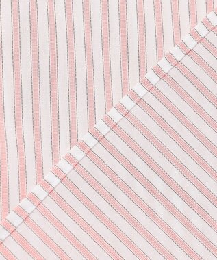 J.PRESS LADIES S 【WEB限定カラーあり】コンパクトエステネージュ シャーリング ブラウス ピンクストライプ系