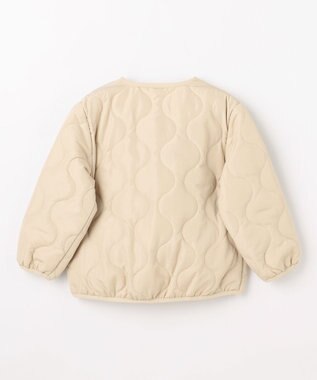 ANY KIDS 【洗濯機可能】中綿キルティング ジャケット ベージュ
