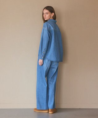 GRACE CONTINENTAL 10ozムラ糸デニムシャツ ブルー