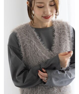 Te chichi 【泉 里香さん着用・Oggi.jp10/23掲載】シルケットロングスリーブTシャツ