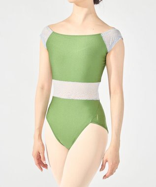 Chacott フレンチスリーブレオタード エバーグリーン