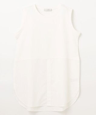 ANY レイヤード布帛ドッキングタンクトップ オフ