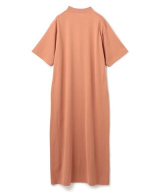 BEIGE， 【BEIGE,ecru/WEB限定・洗える】JERSEY STITCH / コットンAラインワンピース Nude camel