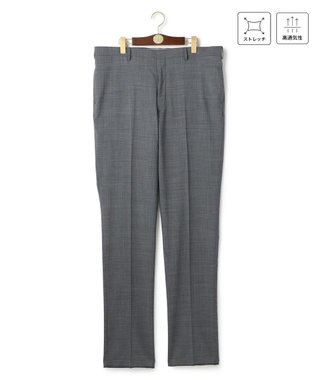 J.PRESS MEN 【KING SIZE】【洗える / 高通気性 / ストレッチ性 / 防シワ】プレーンウィーブ スラックス / ノータック