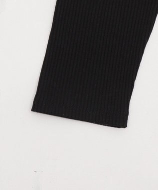 WEGO レイヤード風レースアップトップス ブラック