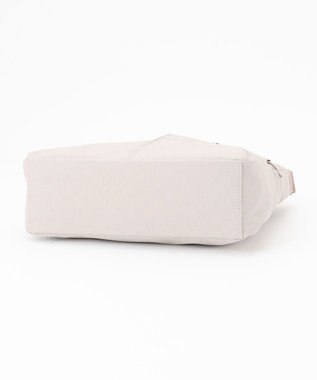 LA BAGAGERIE モノグラム　スクエアナイロンショルダー　Mサイズ アイボリー