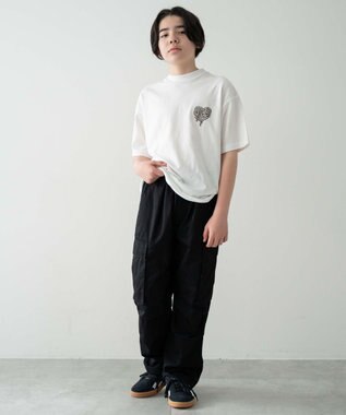 WEGO 【キッズ/150cm/160cm/ウエストゴム】イージーカーゴパンツ（JUNIOR） ブラック