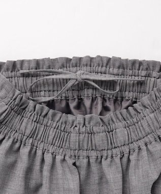 #Newans 【高山都さんコラボ】ダブルギャザーロングスカート グレー