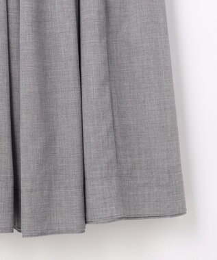 #Newans 【高山都さんコラボ】ダブルギャザーロングスカート グレー