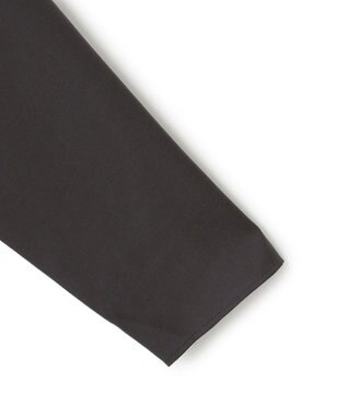 UNFILO サテン レイヤードブラウス チャコール