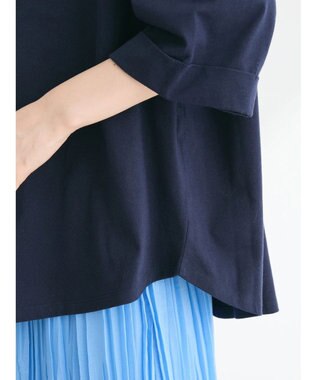 Green Parks インド綿 BIGサイズブロックロゴ半袖プルオーバー Navy