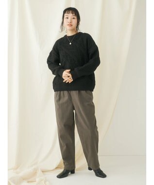 CRAFT STANDARD BOUTIQUE リサイクルポリエステルパッチワークプルオーバー Black