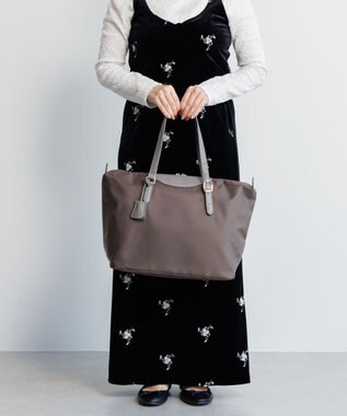 ACE BAGS & LUGGAGE 【ポーチにしまえる】Jewelna Rose ラヴィーナ フォールディングトートバッグ A4サイズ 16291 ジュエルナローズ グレー